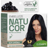 Tinta de Cabelo Natucor Naturalmente Elegante Preto Azulado 1.7 Kit Econômico