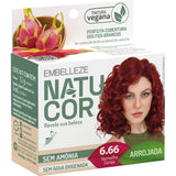Tinta de Cabelo Natucor Naturalmente Arrojada Vermelho Cereja 6.66