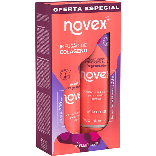 Shampoo e condicionador Novex Infusão Colágeno