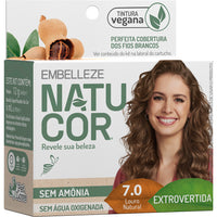 Tinta de Cabelo Natucor Extrovertida Louro Natural 7.0