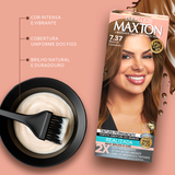 Tinta de cabelo Maxton Delícias Marron Caramelo 7.37