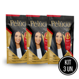 Kit 3 Henê Pelúcia Gel Queratina Pouch