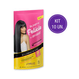 Kit com 10 Henês Pelúcia Médio Pouch