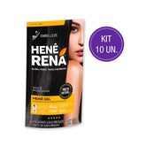 Kit com 10 Henês Rená Preto Natural