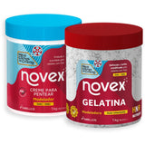 Kit Novex Meus Cachos de Cinema Gelatina 1KG + Creme Para Pentear 1KG