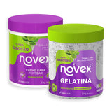 Kit Novex Super Babosão Gelatina 1KG + Creme Para Pentear 1KG