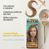 Tinta de Cabelo Maxton Louro Claro Bege 8.31 Delicada