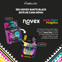 Gel Cola Comigo Novex Meus Cachos Santo Black Poderoso