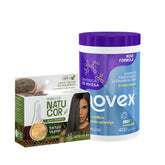 Kit Natucor Óleos Da Amazônia Castanho Escuro 3.0 + Novex Reposição De Massa 400G