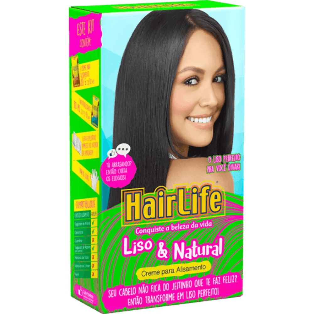Kit HairLife Liso & Natural + Novex Recarga De Queratina