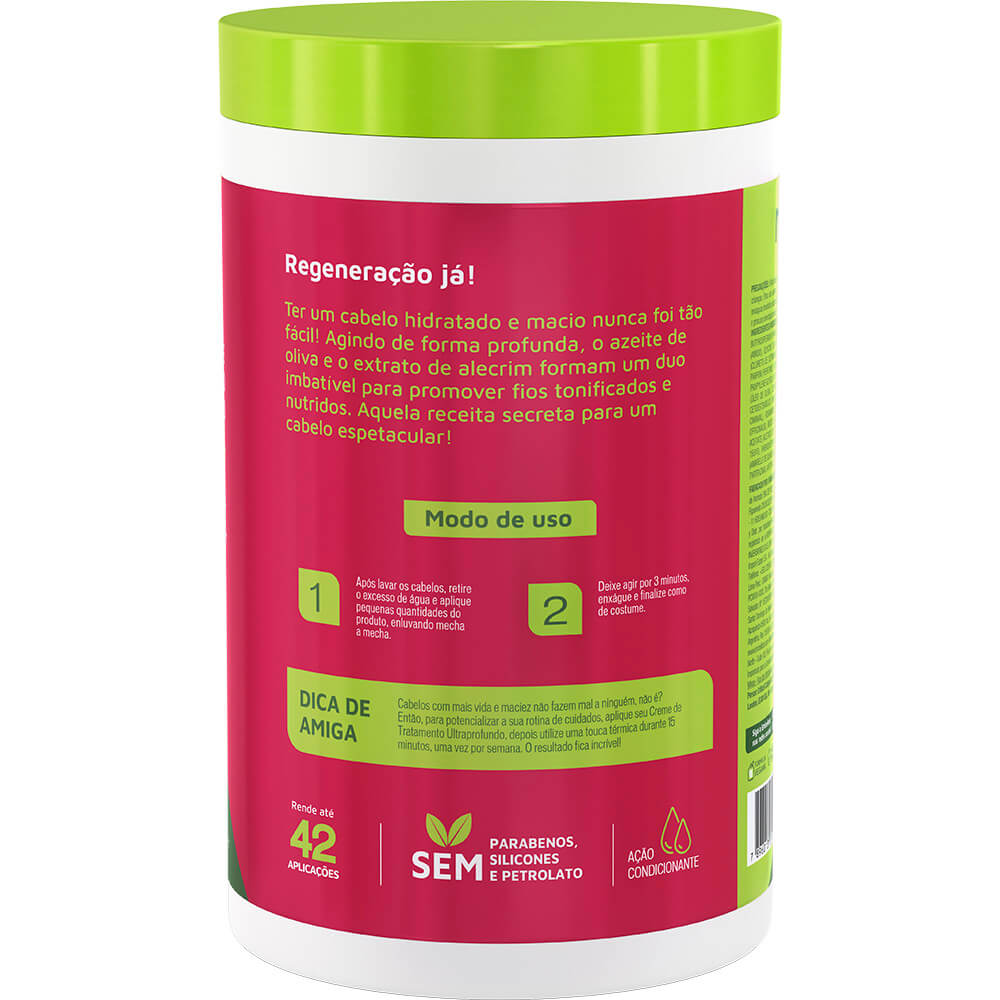 Creme de Tratamento Novex Azeite de Oliva e Alecrim
