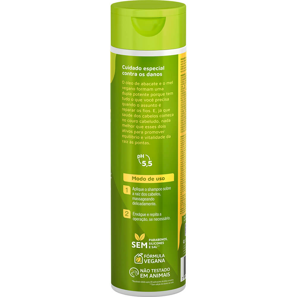 Shampoo Novex Óleo de Abacate e Mel