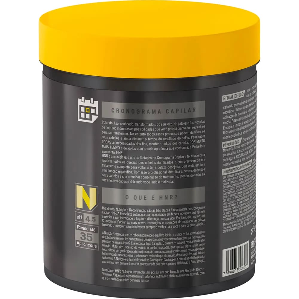 Máscara Capilar de Nutrição HNR NutriSalon