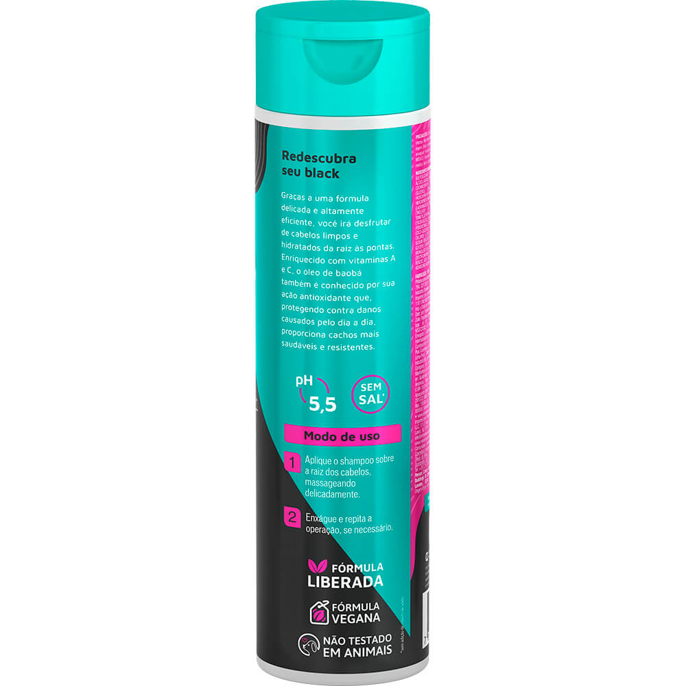 Shampoo Novex Meus Cachos Santo Black Poderoso
