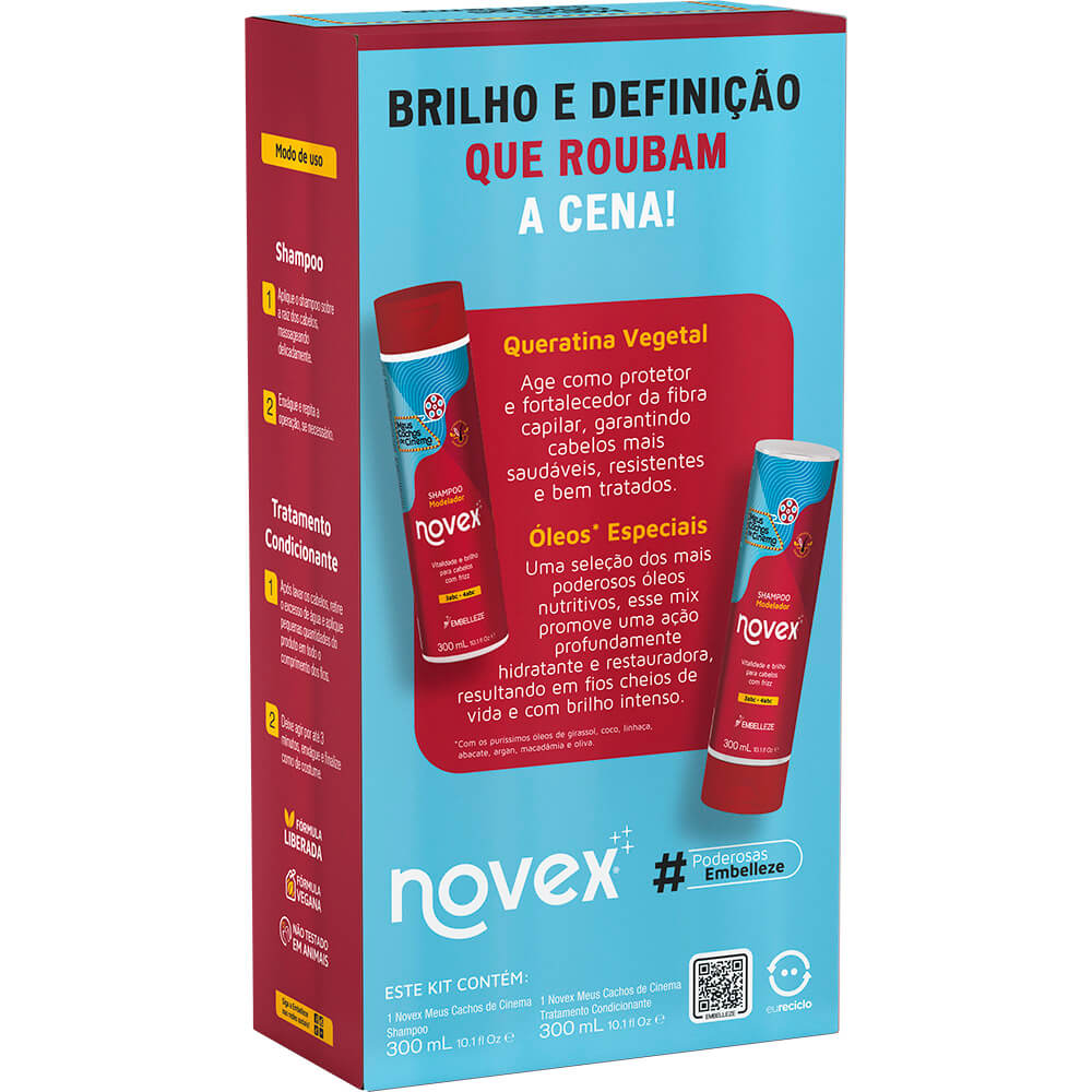 Shampoo e Condicionador Novex Meus Cachos de Cinema