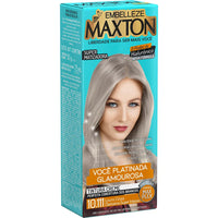 Tinta de Cabelo Maxton Você Platinada Mais Glamourosa Louro Cinza Claríssimo Super Intenso 10.111