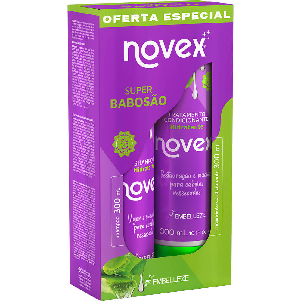 Shampoo e Condicionador Novex Super Babosão