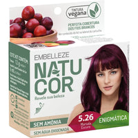 Tinta de Cabelo Natucor Naturalmente Enigmática Marsala Escuro 5.26