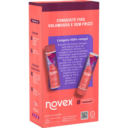 Shampoo e condicionador Novex Infusão Colágeno