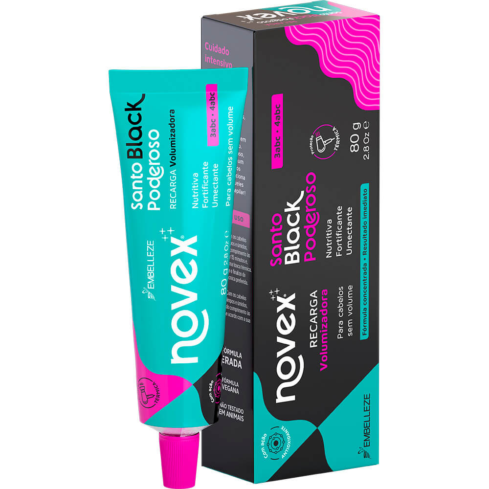 Recarga Novex Santo Black Poderoso