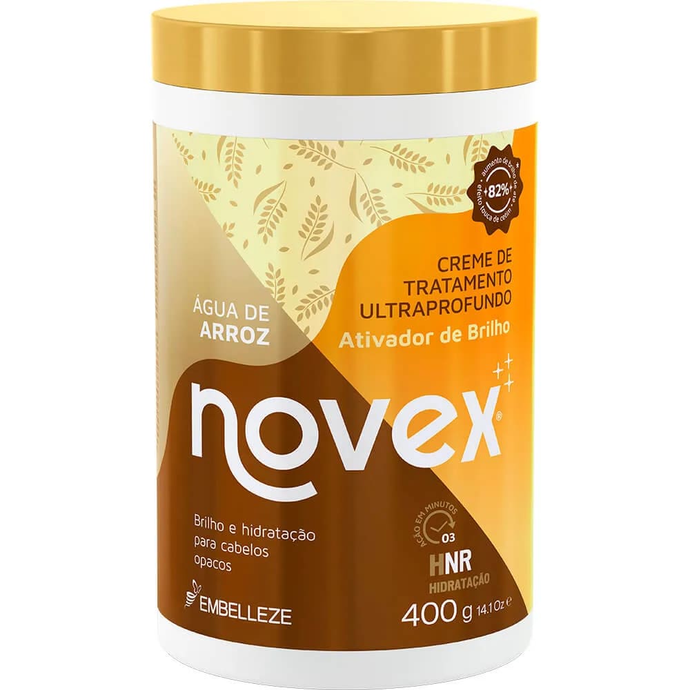 Creme de Tratamento Ultraprofundo Novex Brilho Mágico Água de Arroz