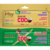 Sachê de Shampoo e Condicionador Novex Óleo de Coco