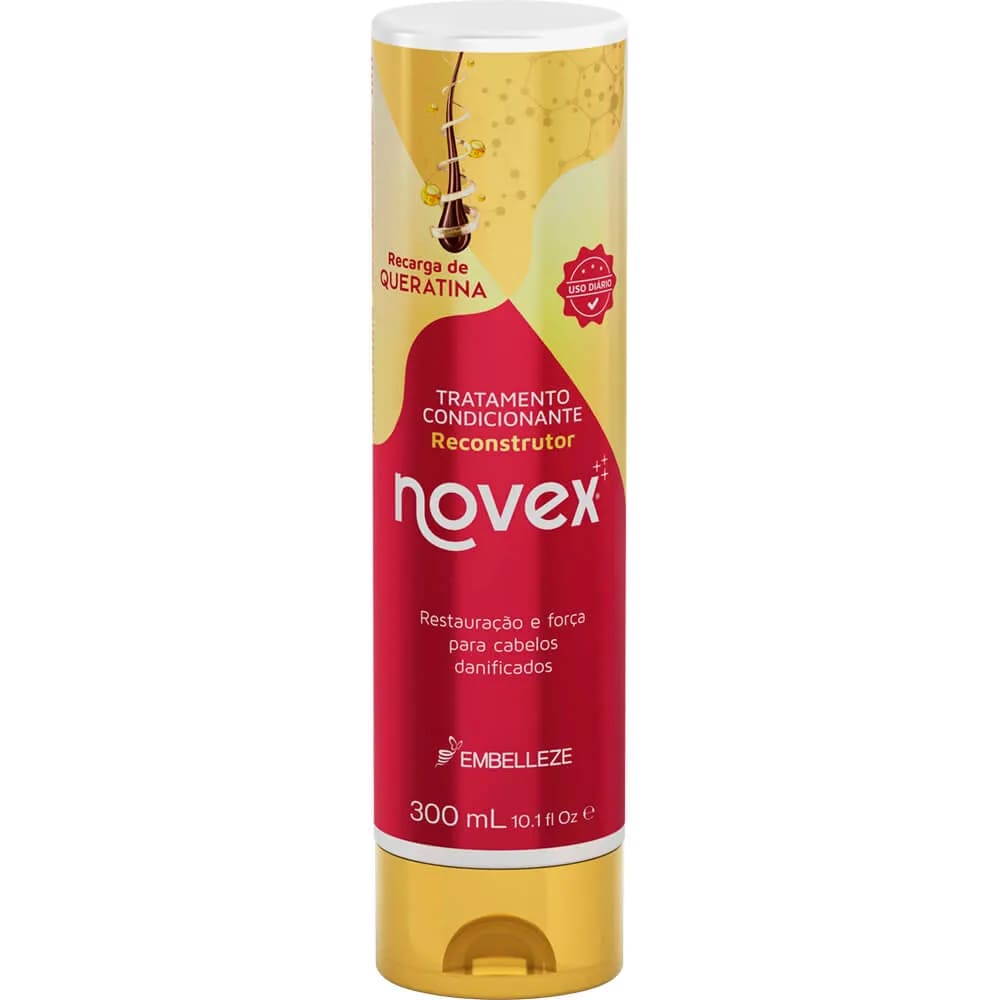 Condicionador Novex Reconstrutor Recarga de Queratina Brasileira