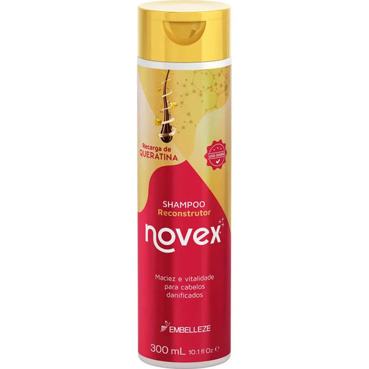 Shampoo Novex Hidratante Regenerador Recarga de Queratina Brasileira