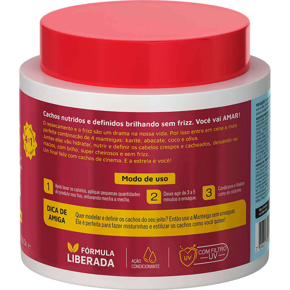 Manteiga Modeladora Novex Meus Cachos de Cinema Manteiga