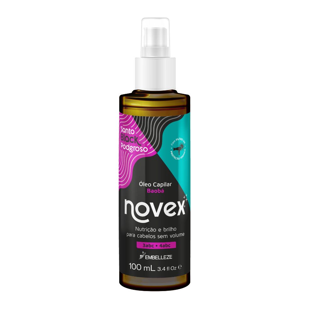 Óleo Capilar Novex Santo Black Poderoso