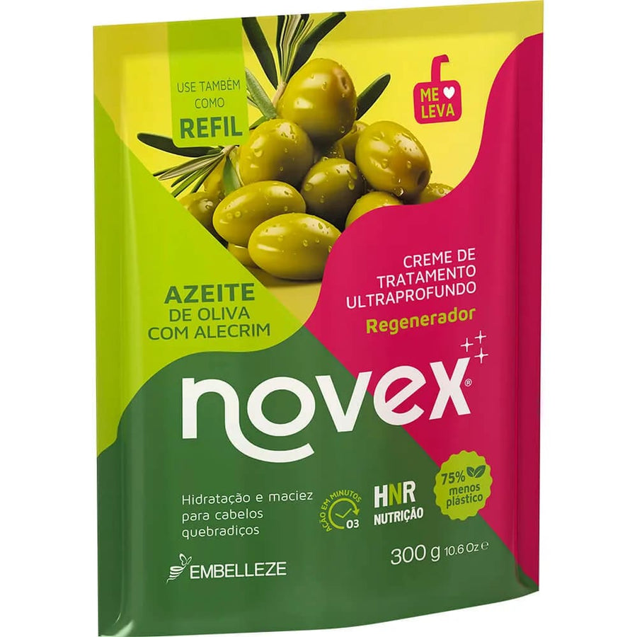 Refil de Creme de Tratamento Novex Azeite de Oliva com Alecrim