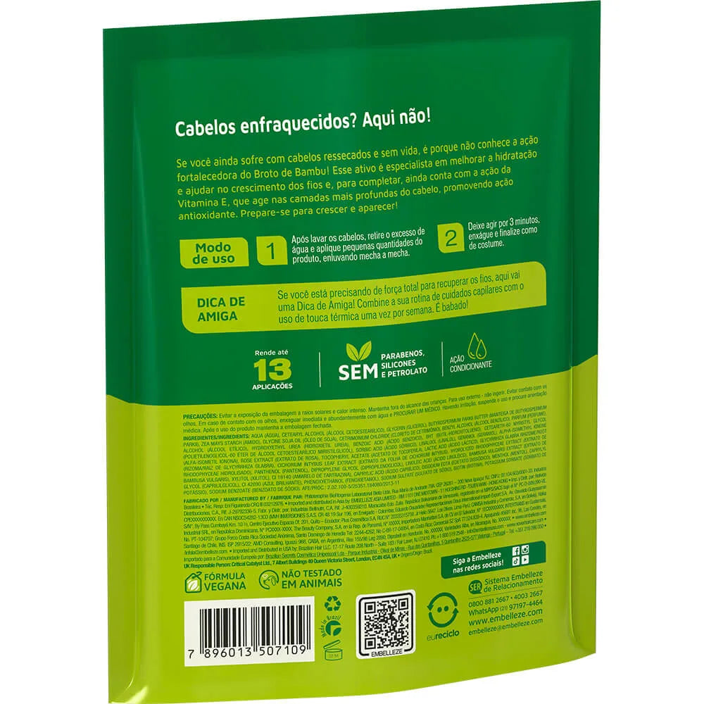 Refil de Creme de Tratamento Novex Broto de bambu