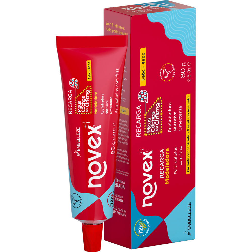 Máscara de Hidratação Novex Recarga Cachos de Cinema Modeladora