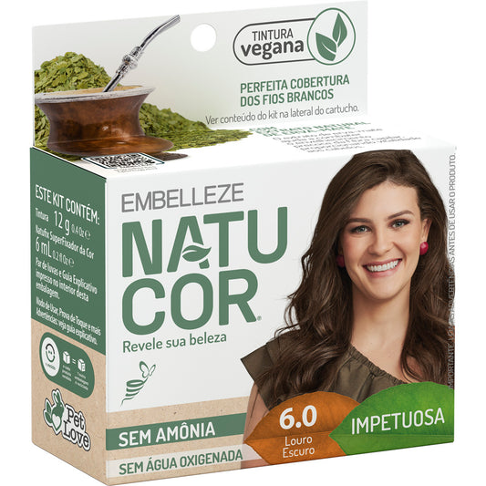 Tinta de Cabelo Natucor Impetuosa Louro Escuro 6.0