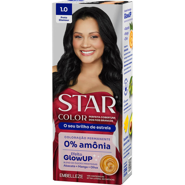 Tinta De Cabelo Star Color Preto Glamour 1.0