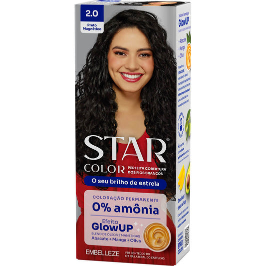 Tinta De Cabelo Star Color Preto Magnetico 2.0