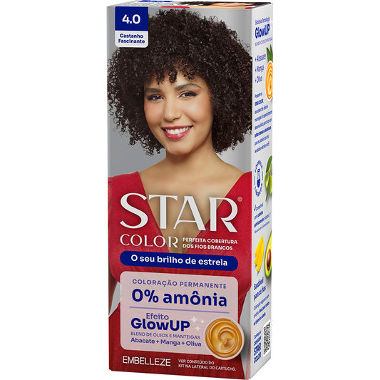 Tinta de Cabelo Star Color Castanho Fascinante 4.0