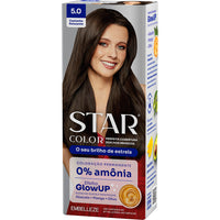 Tinta de Cabelo StarColor Castanho Reluzente 5.0
