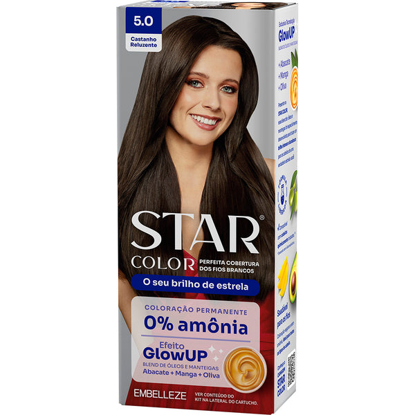 Tinta De Cabelo Star Color Castanho Reluzente 5.0