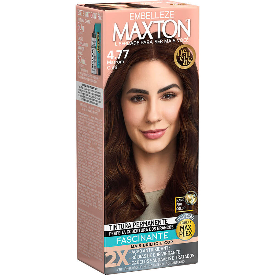 Tinta de Cabelo Maxton Delícia Marrom Café 4.77
