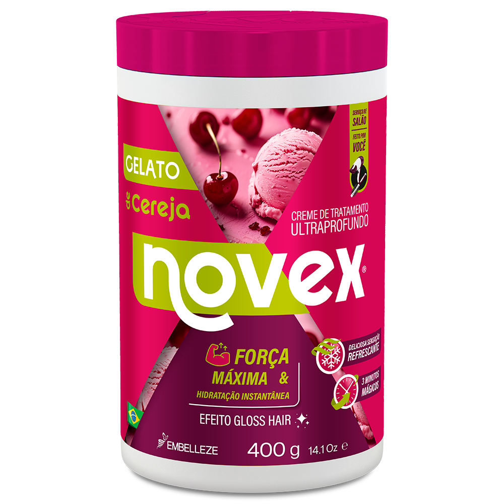 Creme De Tratamento Novex Gelato de Cereja