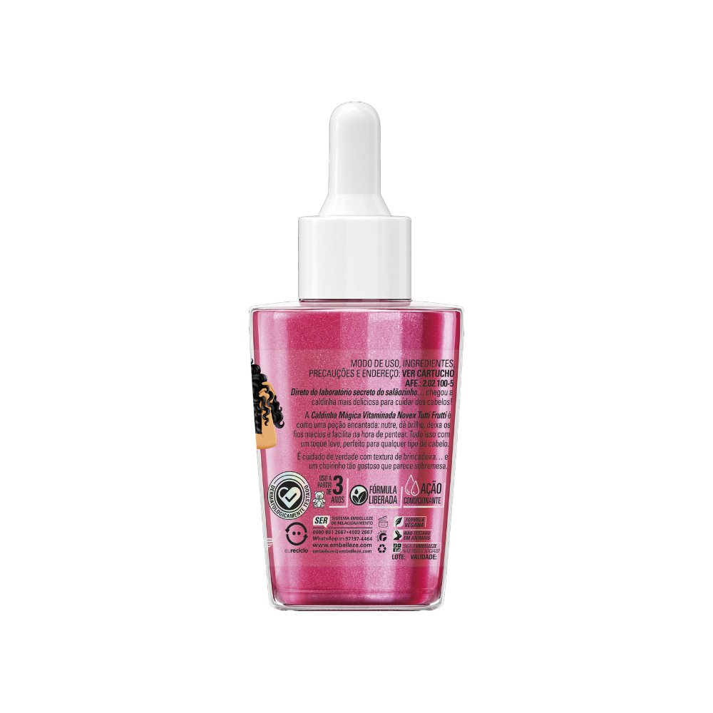Óleo Capilar Novex Caldinha Vitaminada Tutti Frutti 45ml