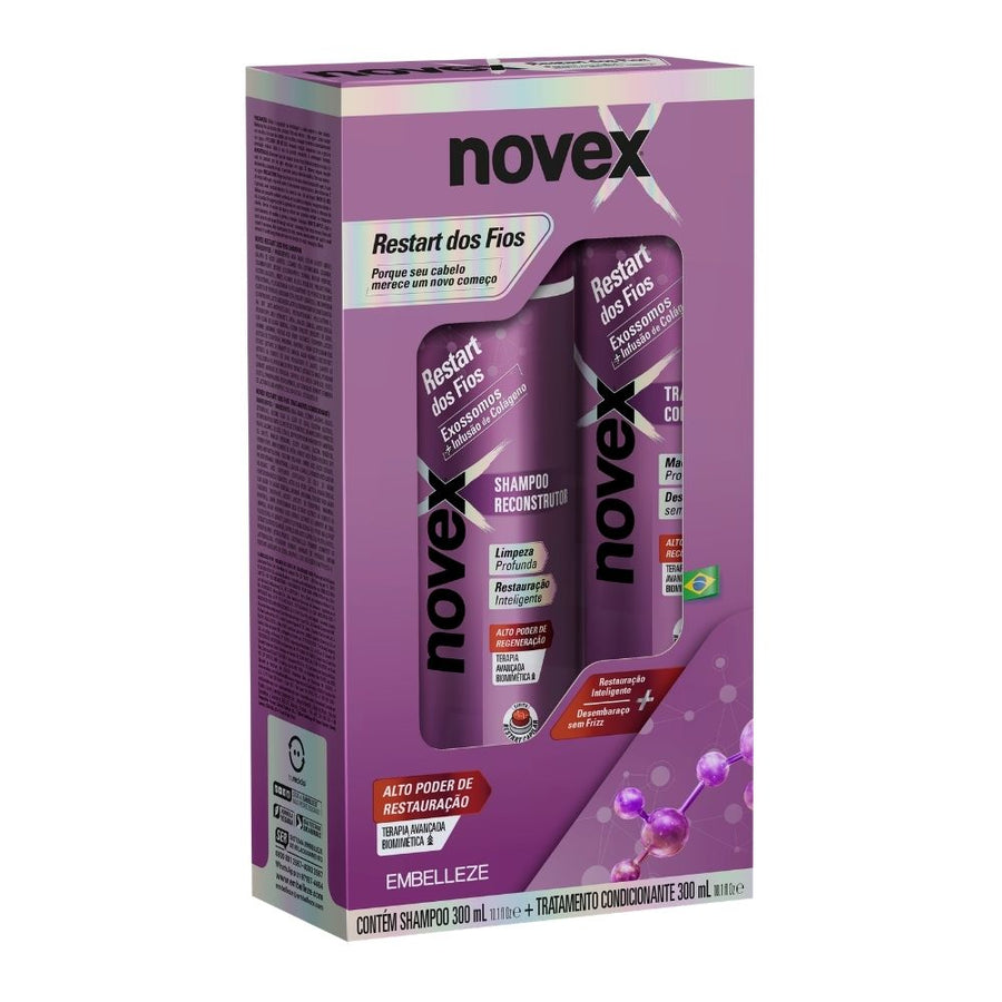 Shampoo e condicionador Novex Exossomos + Infusão de Colágeno