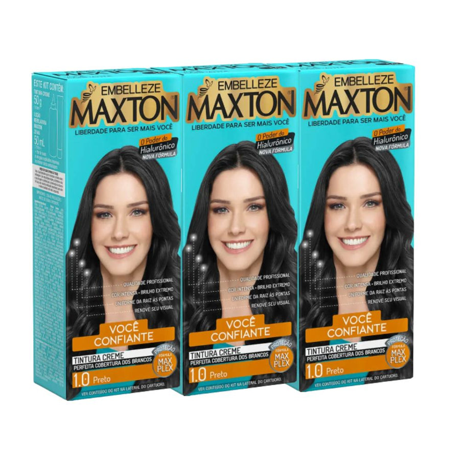 Kit 3 Maxton Você Mais Confiante Preto 1.0