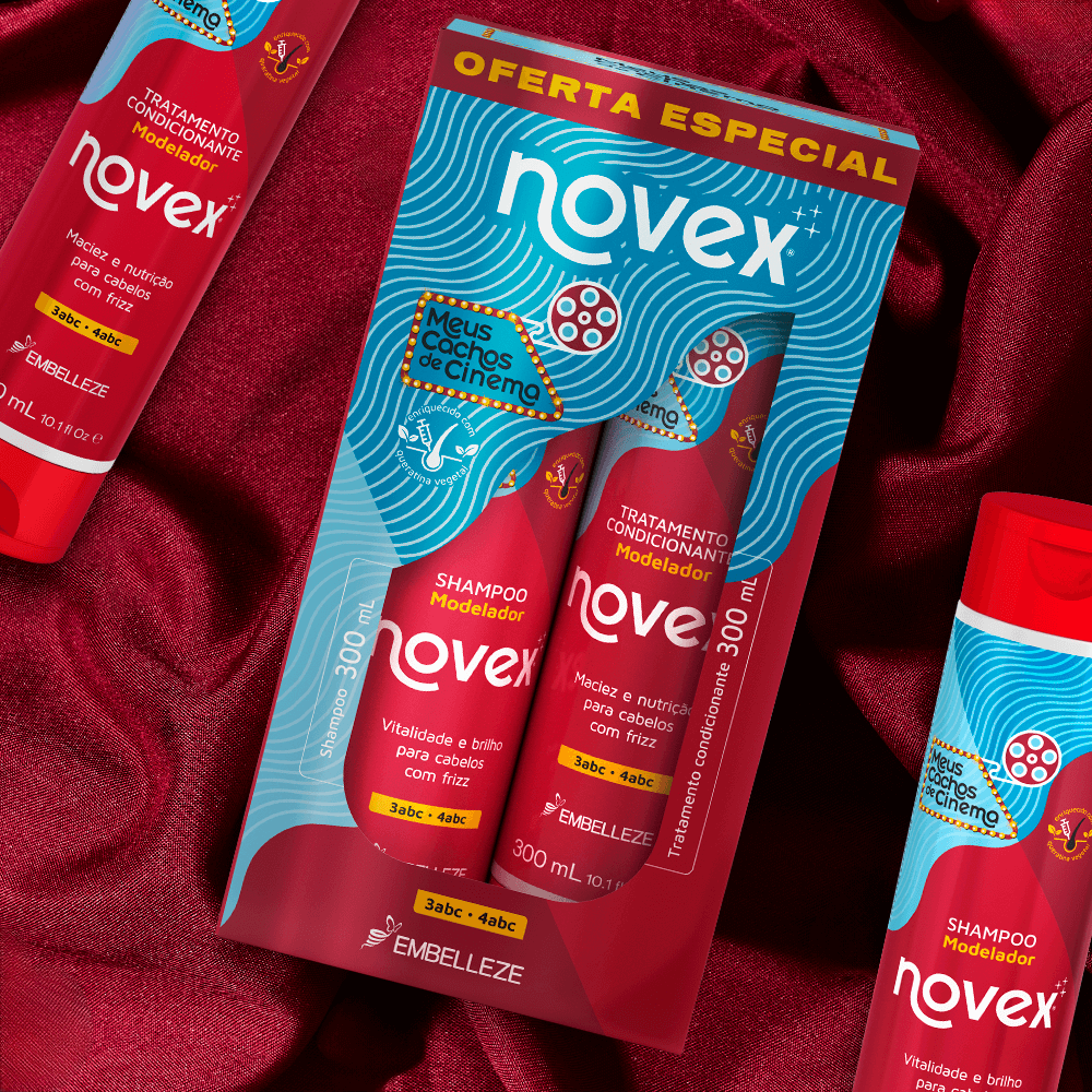 Shampoo e Condicionador Novex Meus Cachos de Cinema