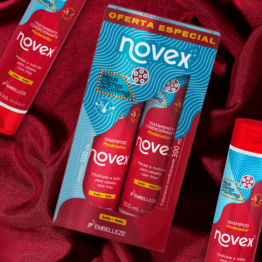 Shampoo e Condicionador Novex Meus Cachos de Cinema – Embelleze