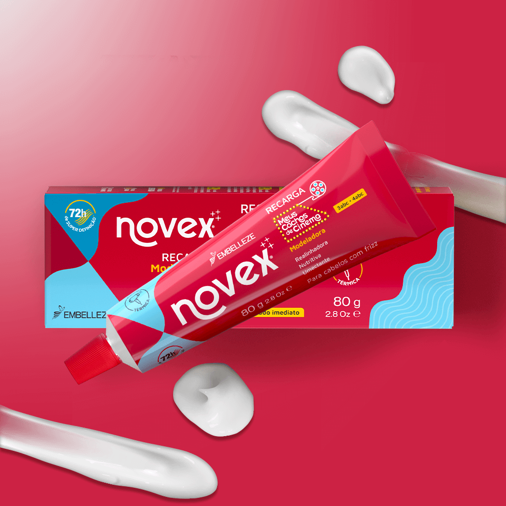 Máscara de Hidratação Novex Recarga Cachos de Cinema Modeladora