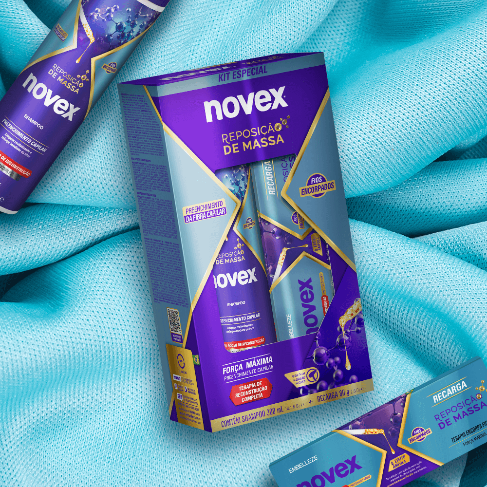 Kit Premium Novex Reposição de Massa Shampoo+Recarga
