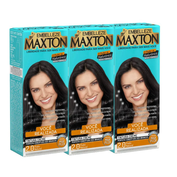 Kit 3 Maxton Você Mais Realizada Preto Natural 2.0