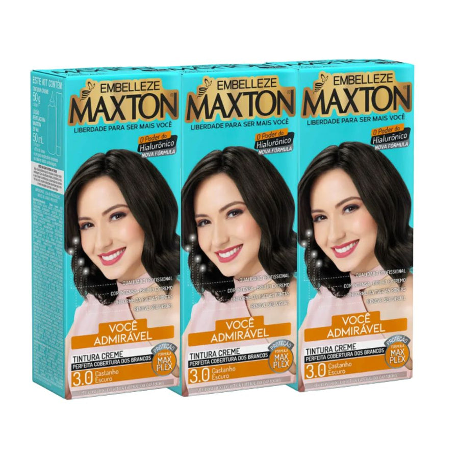 Kit 3 Maxton Você Mais Admirável Castanho Escuro 3.0